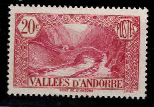 Andorre (French) Andorra Scott 29 MH* light rose color cv $13.50
