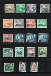 Cyprus: 1938 King George VI definitive set complete, Mint.