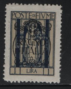 FIUME, 192, HINGED, 1924, OVERPRINTED