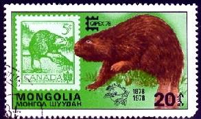 Capex Emblem, Eurasian Beaver, Canada #336, Mongolia SC#1019