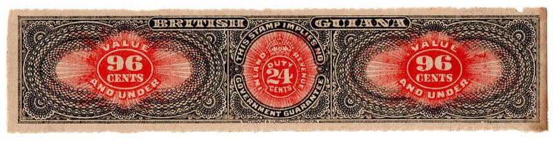 (I.B) British Guiana Revenue : Medicine Duty 24c