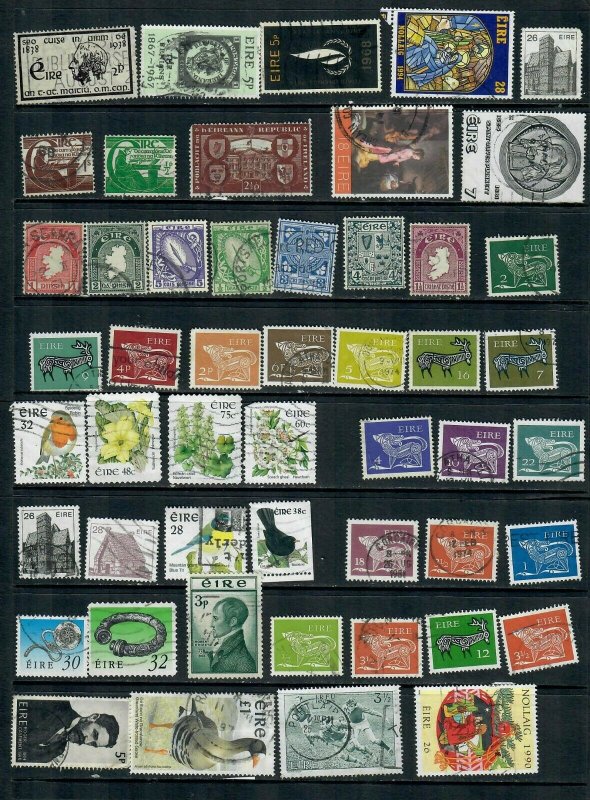 IRELAND  MIX X 47 ALL DIFFERENT  USED LOT O