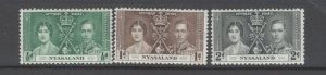 Nyasaland Scott 51-53 mint