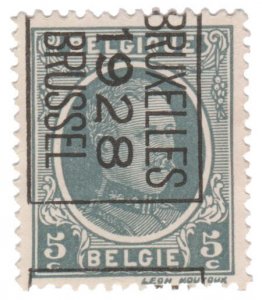 BELGIUM STAMP 1922 - 27. SCOTT # 147. PRE - CANCELLED. # 5