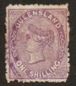 Queensland 61 Used.  Very light cancel.