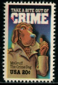 2102 US 20c McGruff The Crime Dog, MNH