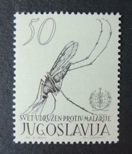 Yugoslavia Jugoslavia 1962 malaria eradication sg1030 mnh diseases 