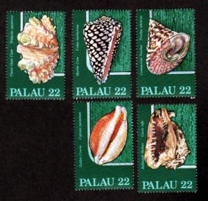 Palau # 104-108 Mint Sea Shells!