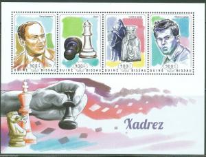 GUINEA BISSAU 2014   CHESS PIECES  SHEET MINT NH