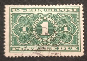 US JQ1, Parcel Post Due, 1913, Cat. value - $4.25