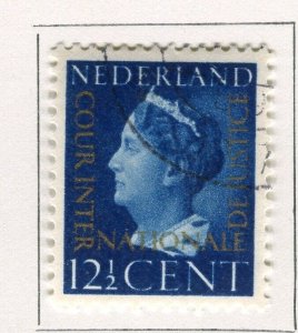 NETHERLANDS; 1947 Court of Justice Optd issue fine used 12.5c. value