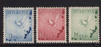 Ryukus Islands #C1 - #C3 VF/NH