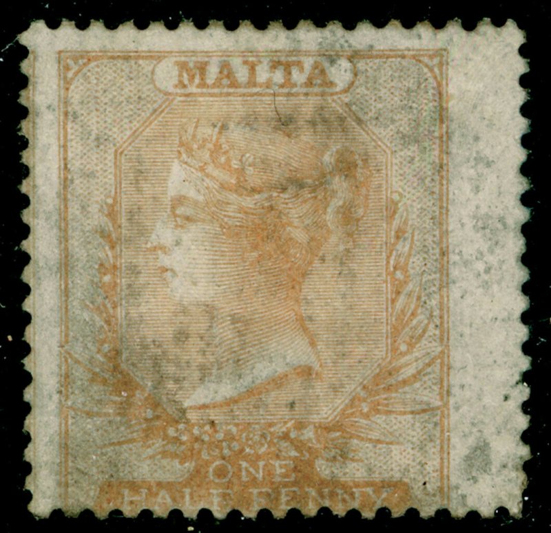 MALTA SG2, ½d brown-orange, UNUSED. Cat £1300. 