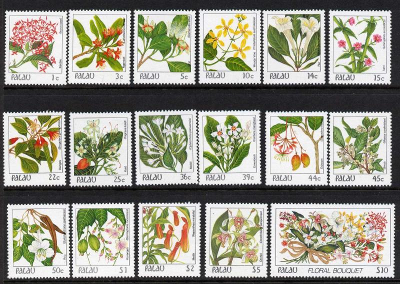 Palau 126-42 MNH Flowers, Orchids