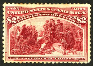 U.S. #242 MINT NG TINY THIN