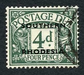 Southern Rhodesia SGD6 5d dull grey-green Fine Used Cat 700 pounds