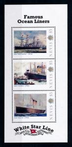 [76702] Nevis 2011 Ships Ocean Liners White Star Line Sheet MNH