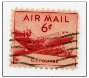 USA Airmail 1949 - Scott C39 - 6c, DC-4 Skymaster 