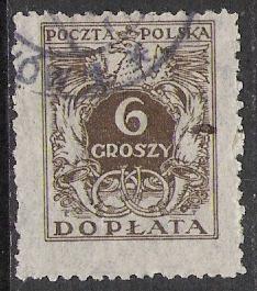 Poland #J71 Postage Due Used