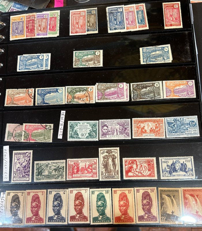 Cameroun, 1921-1948  unused including sets OG,  F-VF,  Cv. 223.78