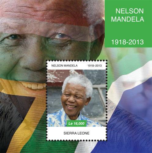 Sierra Leone - President Nelson Mandela Souvenir Sheet