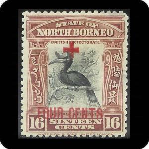 North Borneo - Scott # B40 - MH - Note Thin