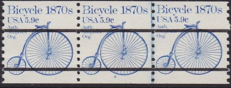 1901a Bicycle PNC Plate #3MNH