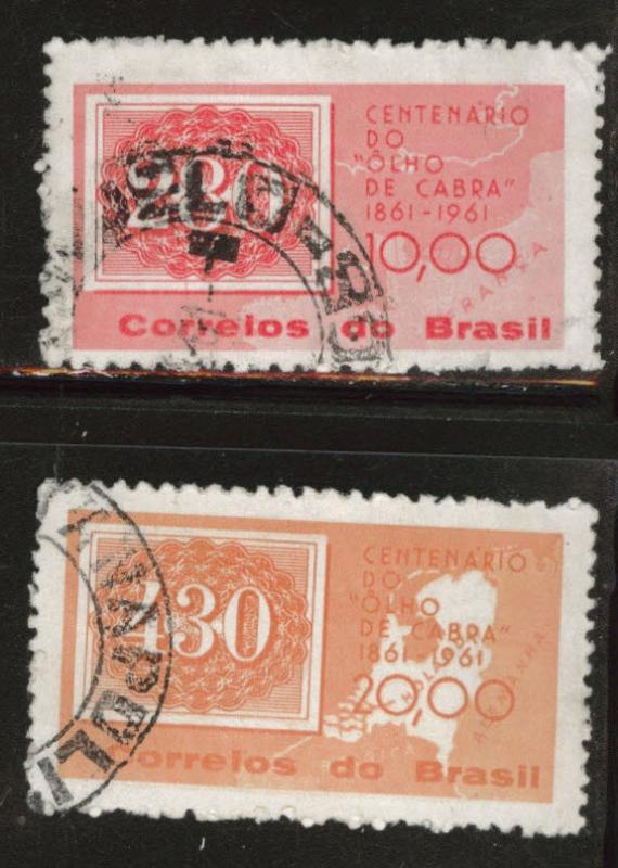 Brazil Scott 927-928 Used 1961 stamp set