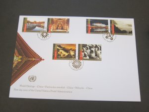 United Nations (NY,Vienna,Geneva) 2013 Sc 525-6,563-4,1060-1 FDC