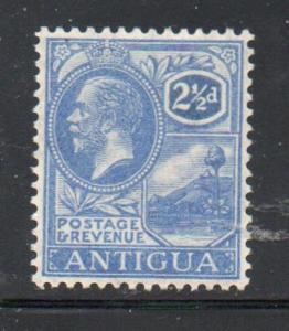 Antigua Sc 49 1921 2 1/2 d ultra G V St Johns Harbor stamp mint