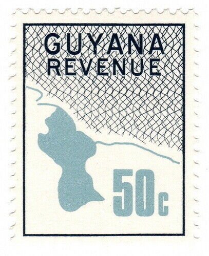 (I.B) British Guiana (Guyana) Revenue : Duty Stamp 50c