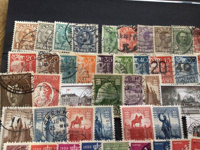 Denmark mounted mint or used stamps  A12362