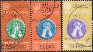 Sudan #200-202    Used Set