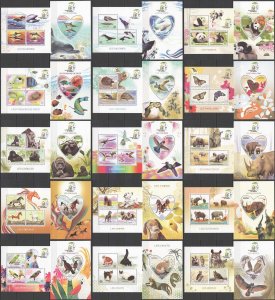 B0087 2017 Birds Butterflies Marine Life Protection Animals ! 15Kb+15Bl Mnh