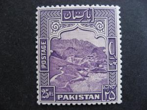 Pakistan Sc 43b MH nice 25r stamp, check it out!