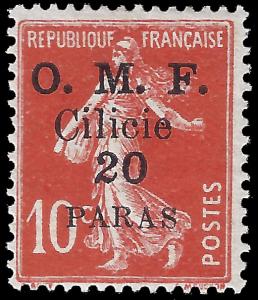 Cilicia 1920 YT 91 mh g-vg Papier GC variety or regular