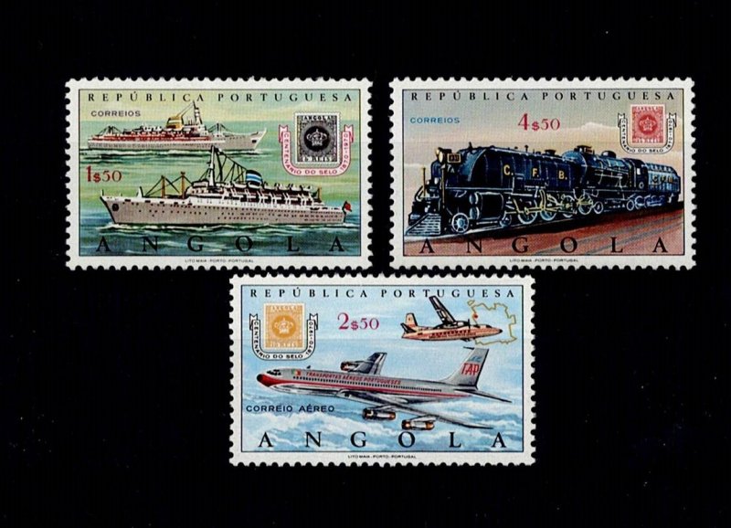 x ANGOLA 1970 MH full set Stamp Sc#565-6,C36 Mf#554-5,CA31 SG#696-8 Mi#557-9