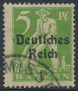Germany  Bavaria OPT Deutfches Reich Sc# 256   Used  see details & scans