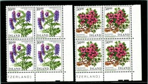 ES-14163  Iceland 1988 FLOWERS, VICIA CRACCA, THYMUS PRAECOX MNH Sc 663-64