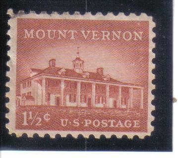 1032 - .01 1/2 Mount Vernon used f-vf. 