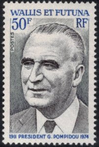 WALLIS & FUTUNA 1975 Georges Pompidou; Scott 186; MNH