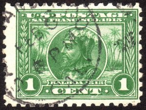 1914 US 1c, Vasco Nunez de Balboa, Used, Sc 401