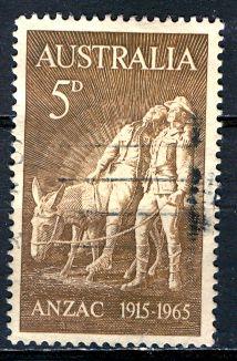 Australia 1965; Sc. # 385; O/Used Single Stamp