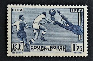 France #349 MNH 1938 1.75fr World Cup Soccer Championship Soccer