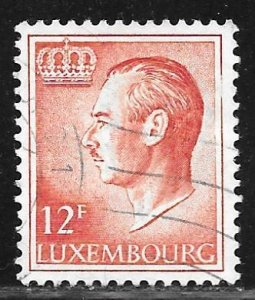 Luxembourg 573: 12f Grand Duke Jean, used, F-VF