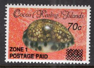 Cocos Keeling Islands 231 Seashell MNH VF