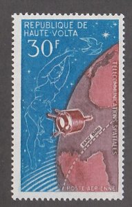 Burkina Faso # C27, Space Communications, Mint LH, 1/3 Cat.