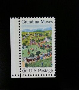 1968 6c Grandma Moses, American Folk Artist Scott 1370 Mint F/VF NH