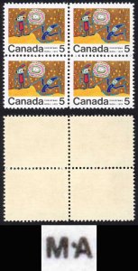 Canada Unitrade 522i 5c Centre Block Dot between M and A MNH Unitrade price 40