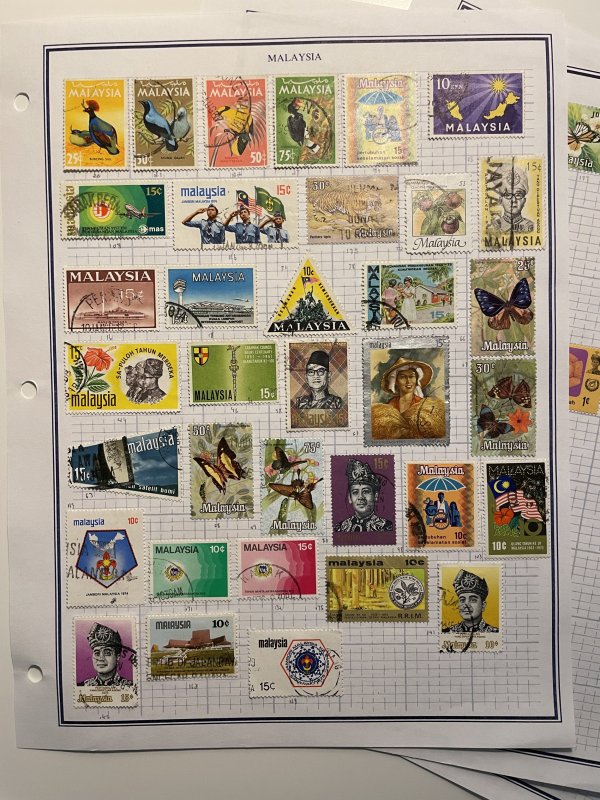 Collection of Malaysia stamps